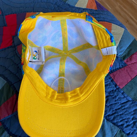 Rio Olympics 2016 Team Embroid'd Multi-Color Cotton Baseball Cap Adjustable NWT - Picture 4 of 10